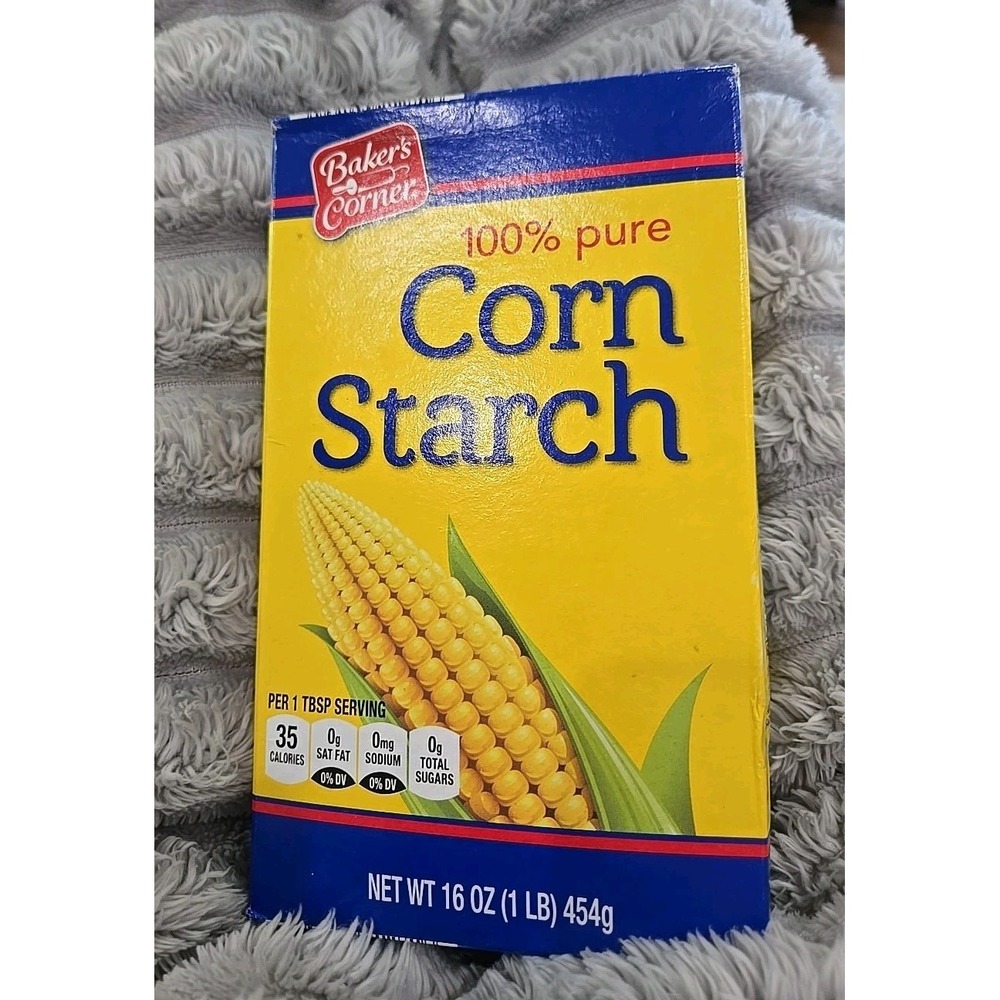 BAKER'S CORNER 100% Pure Corn‎ Starch, 16 oz - 1 Unopened BOX